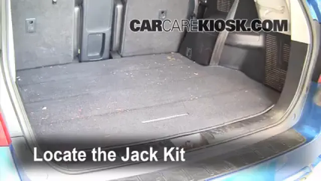 2008 Toyota Highlander Sport 3.5L V6 Neumáticos y ruedas Cambiar un neumático pinchado